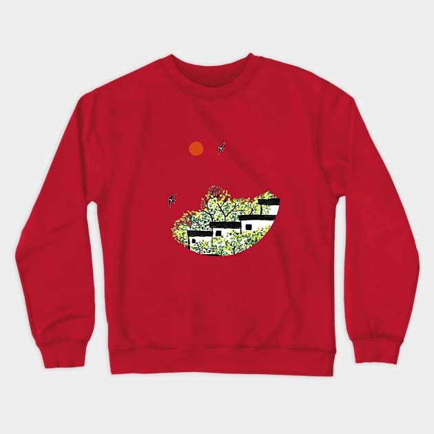 Spring Village Crewneck Sweatshirt by TeeCQ